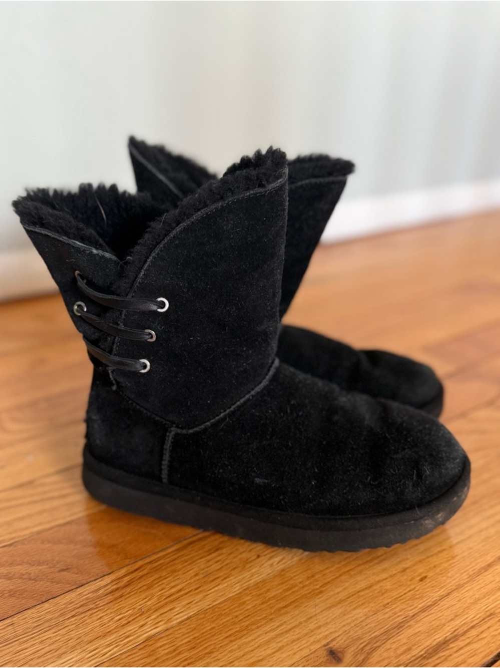 UGG Black Shearling-Lined Boot